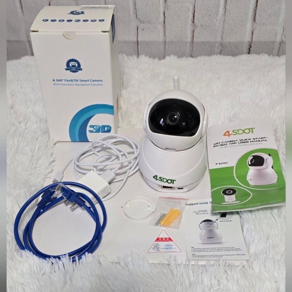 Pan/Tilt Smart WiFi Camera-4SDOT 360 New in box